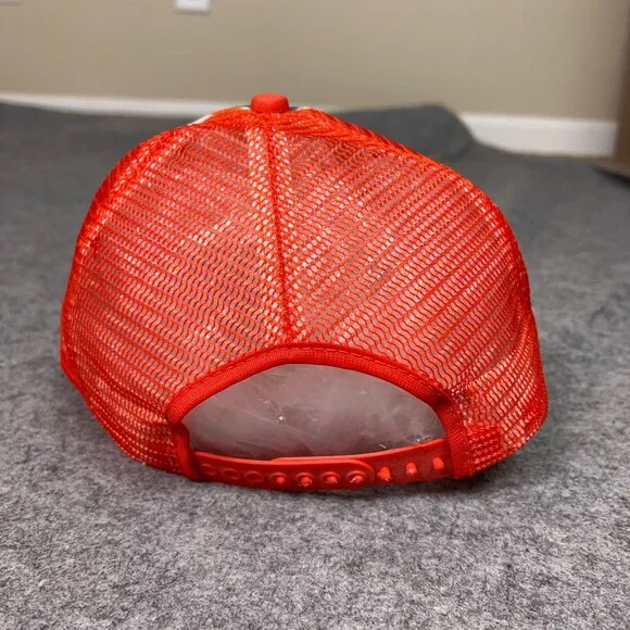 Vintage Miami Dolphins Mens Hat Snapback Orange Trucker New Era Football NFL Cap - Picture 3 of 6